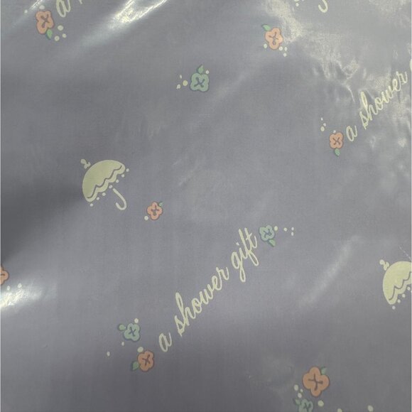 Vintage Gift Wrapping Paper Bears Baby Shower Gift New Old Stock Rainbow 1990s - Picture 9 of 10